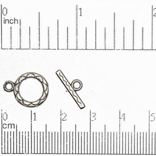 12mm Ring w/15mm Bar Toggle Clasp available in Multiple Finishes - CBS12/4112