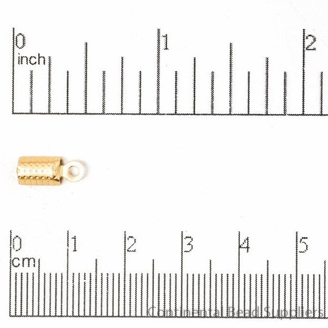 Cord End Fold-Over 2.5mm for Cord or Chain Multiple Colors - Per Dozen