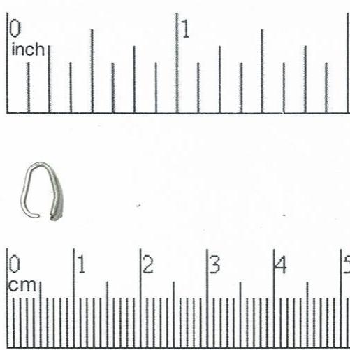 9mm x 4mm Pinch Bail - Available in Multiple Finishes - Made of Brass - Sold by the Piece - PB500