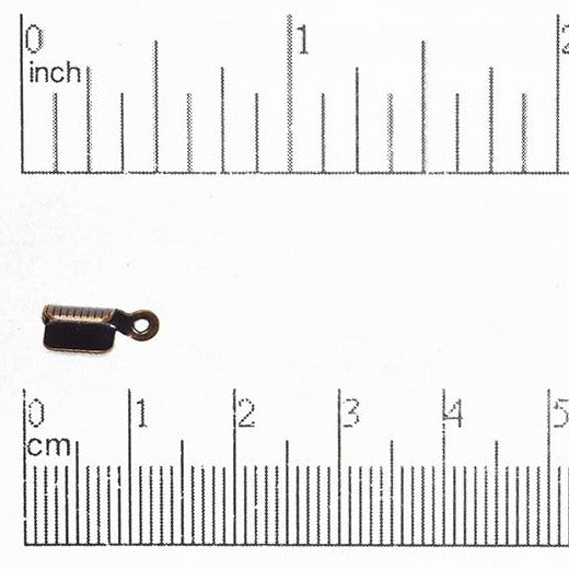 Cord End Fold-Over 2.5mm for Cord or Chain Multiple Colors - Per Dozen