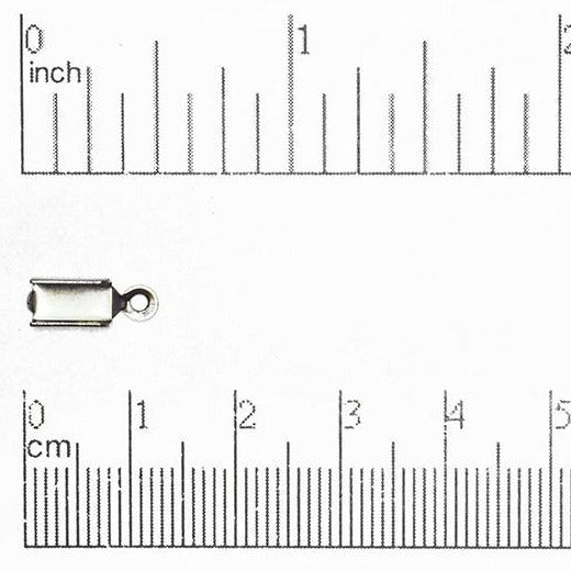 Cord End Fold-Over 3mm for Cord or Chain - Multiple Colors - Per Dozen