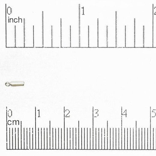 2mm Glue-In Cord End Cap in Multiple Colors - Sold by the Piece - CCAP2