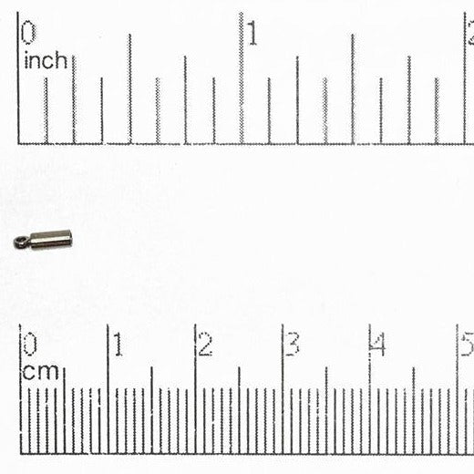 2mm Glue-In Cord End Cap in Multiple Colors - Sold by the Piece - CCAP2