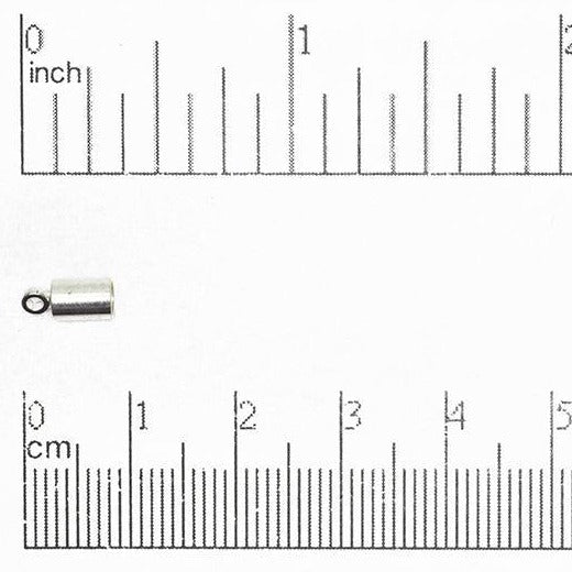 4mm Glue-In Cord End Cap in Multiple Colors - Sold by the Piece - CCAP4
