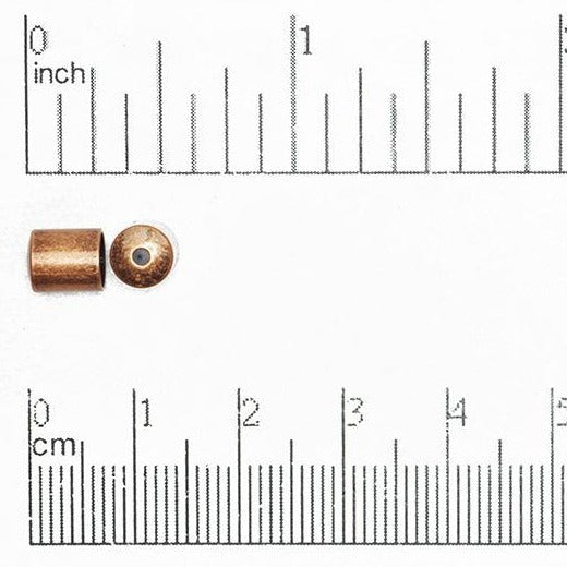 6mm Glue-In Cord End Cap in Multiple Colors - Sold by the Piece - CCAP6