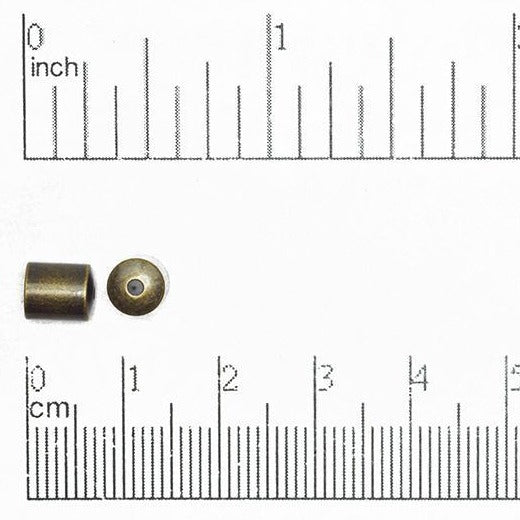 6mm Glue-In Cord End Cap in Multiple Colors - Sold by the Piece - CCAP6