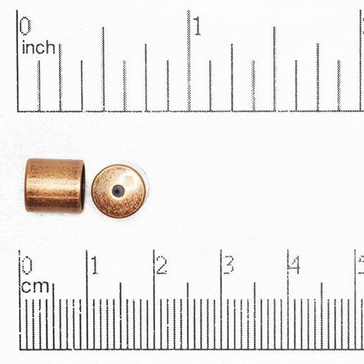 8mm Glue-In Cord End Cap in Multiple Colors - Sold Individually - CCAP8