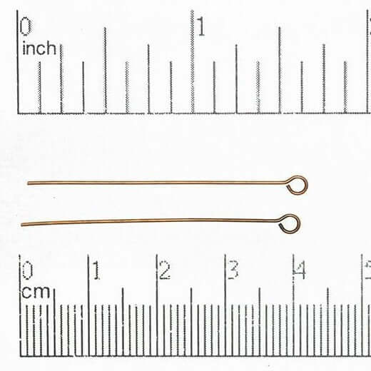 1.5 Inch Eye Pin - 20 Gauge Dead Soft Wire available in Multiple Colors sold by 1/4lb - E/P1.5DS