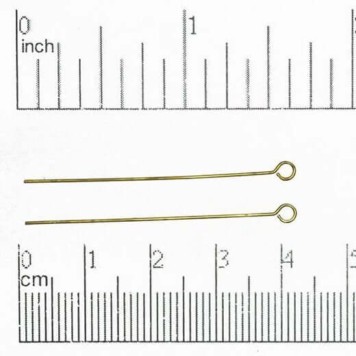 1.5 Inch Eye Pin - 20 Gauge Dead Soft Wire available in Multiple Colors sold by 1/4lb - E/P1.5DS