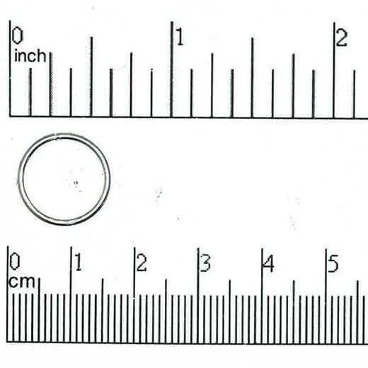 12mm Jump Connector Rings – XXL Size – 15 Gauge Wire – Multiple Colors – Sold in 25 Gram Packs (Approx. 62pcs) – JR/12