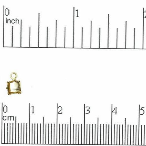 4mm Rhinestone Chain Connector Ends - Available in multiple finishes - Sold by the Gross - RCON4
